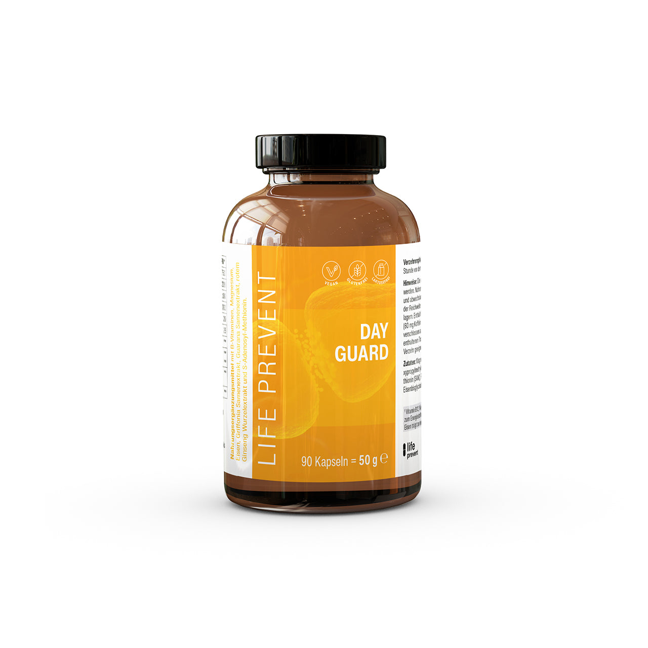 Wertvolle Vitalstoffe für Ihre Leistungsfähigkeit Die eigene Leistung steigern – mit dem Nahrungsergänzungsmittel Day Guard von Life Prevent